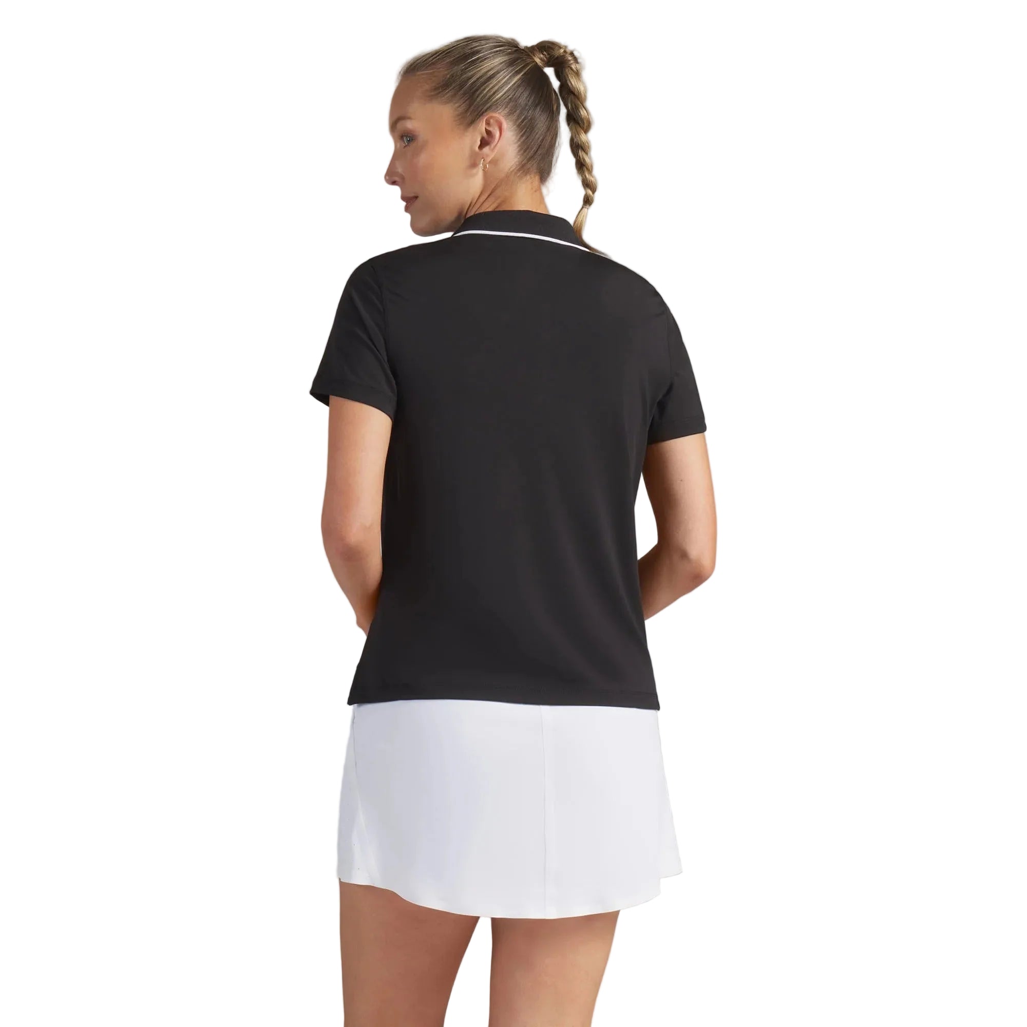 Puma Ladies CLOUDSPUN Essential Short Sleeve Golf Polo - Black