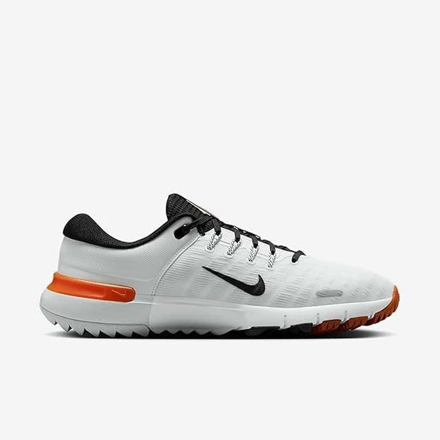 Nike Free Golf NN Spikeless Golf Shoes - White/Orange