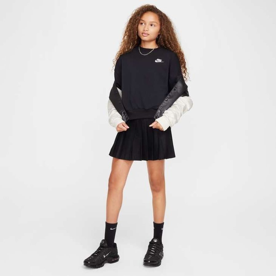 Nike Junior Girls' Club Fleece Boxy Crew Neck Sweater