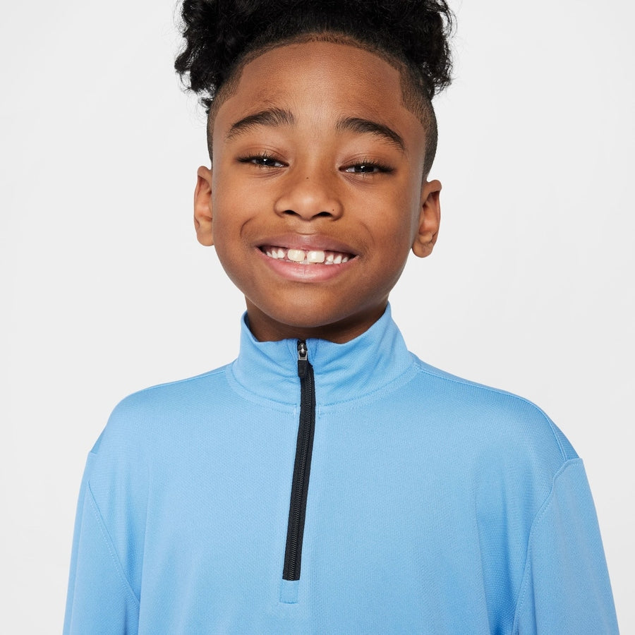 Nike Haut Dri-FIT UV à manches longues et demi-zip pour grands garçons, multicolore