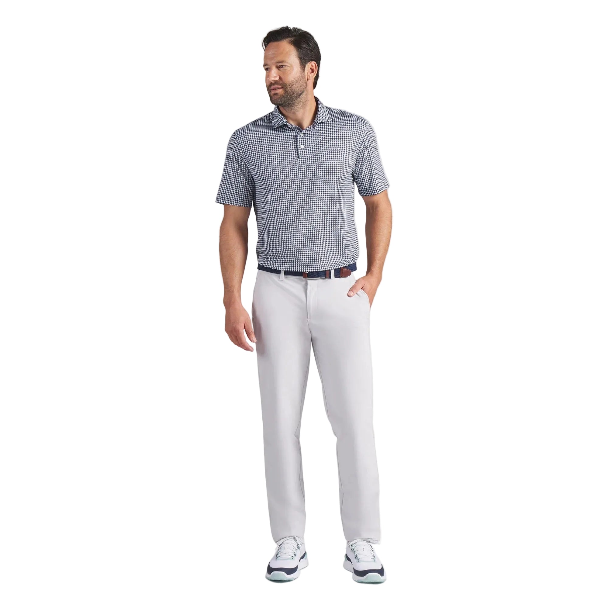Puma CLOUDSPUN Mono Check BN Golf Polo - Navy