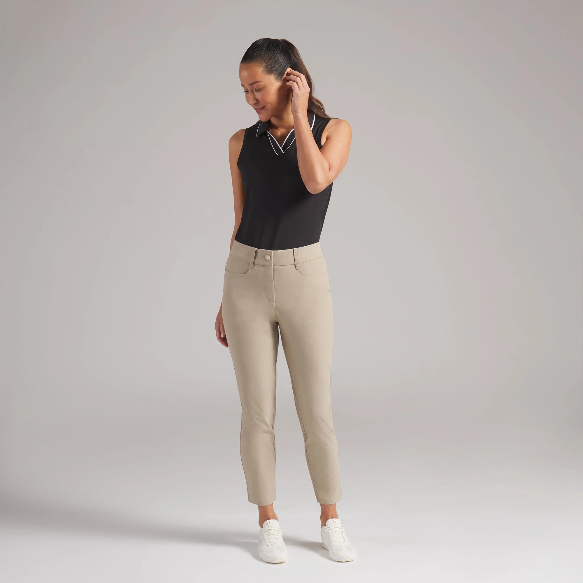 Puma Ladies Avant Slim Golf Pants - Beige
