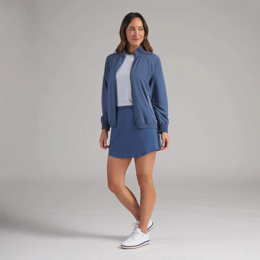 Puma Ladies Full-Zip Wind Golf Jacket - Indigo