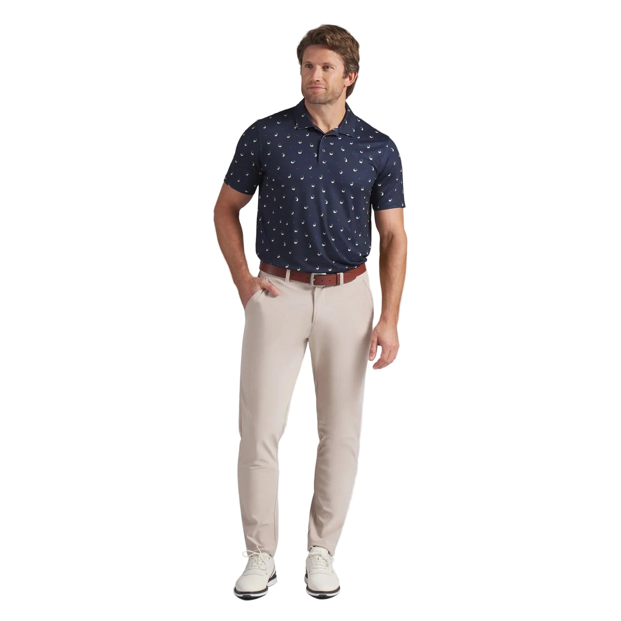 Puma x AP CLOUDSPUN Lemon Golf Polo - Navy