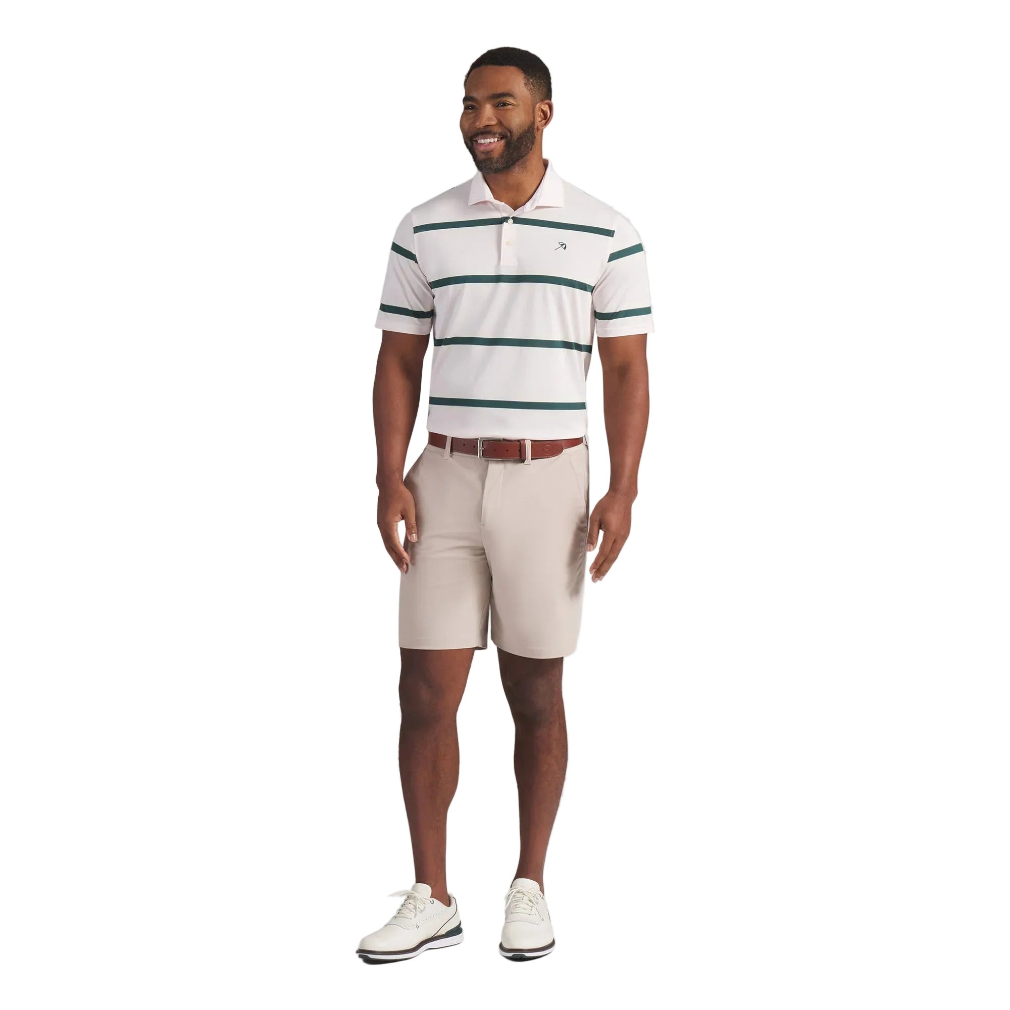Puma x AP Pique Stripe Golf Polo - Rose