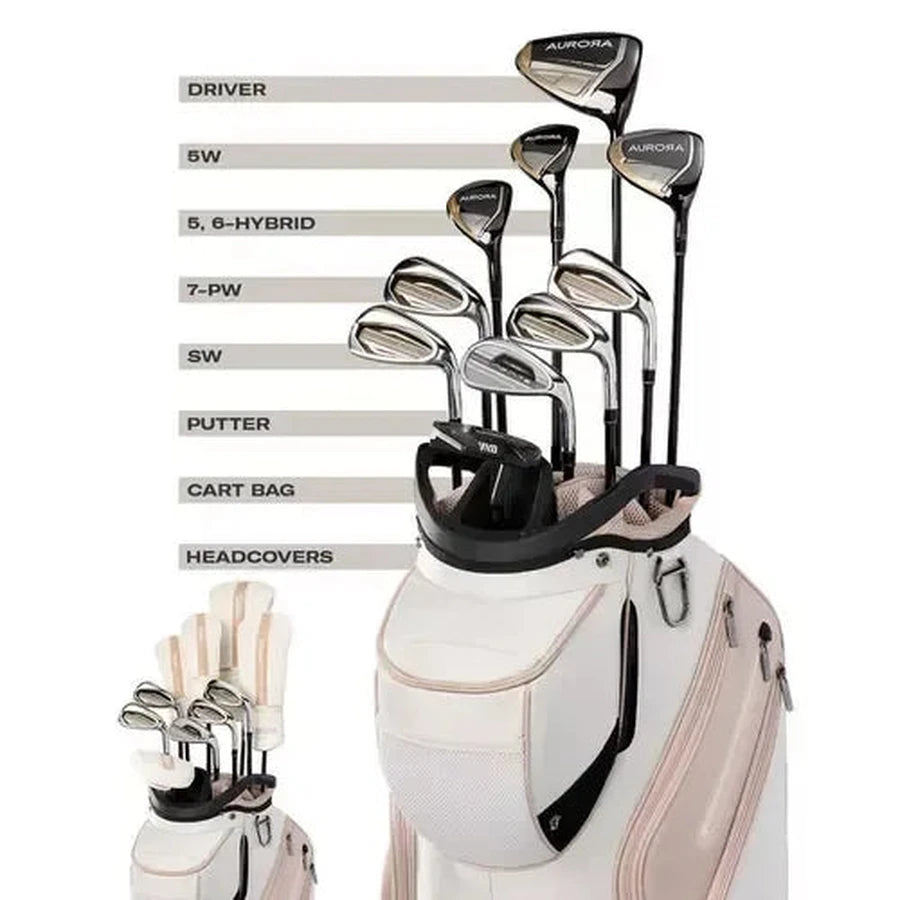 Wilson Ladies Aurora Complete Set with Cart Bag