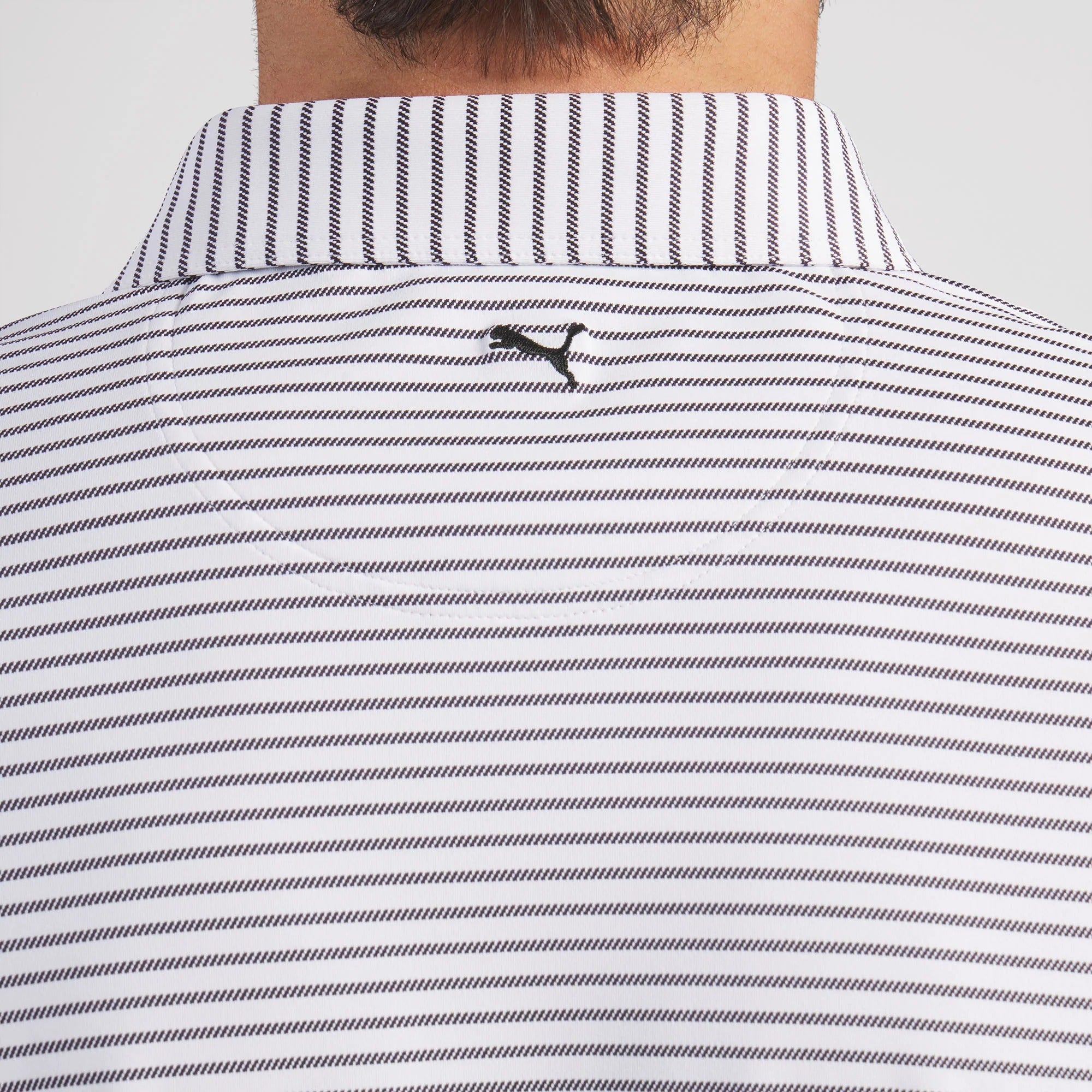 Puma BRRR Stripe Golf Polo - Black