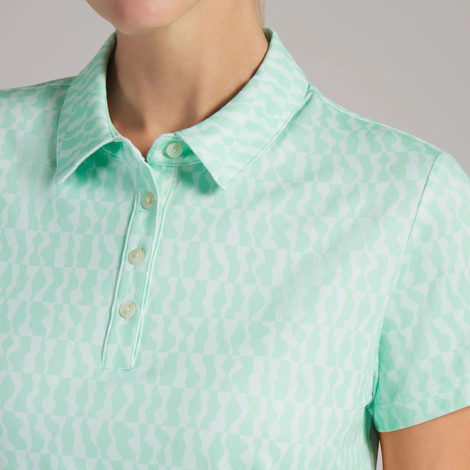 Puma Ladies CLOUDSPUN Wavey Golf Polo - Mint