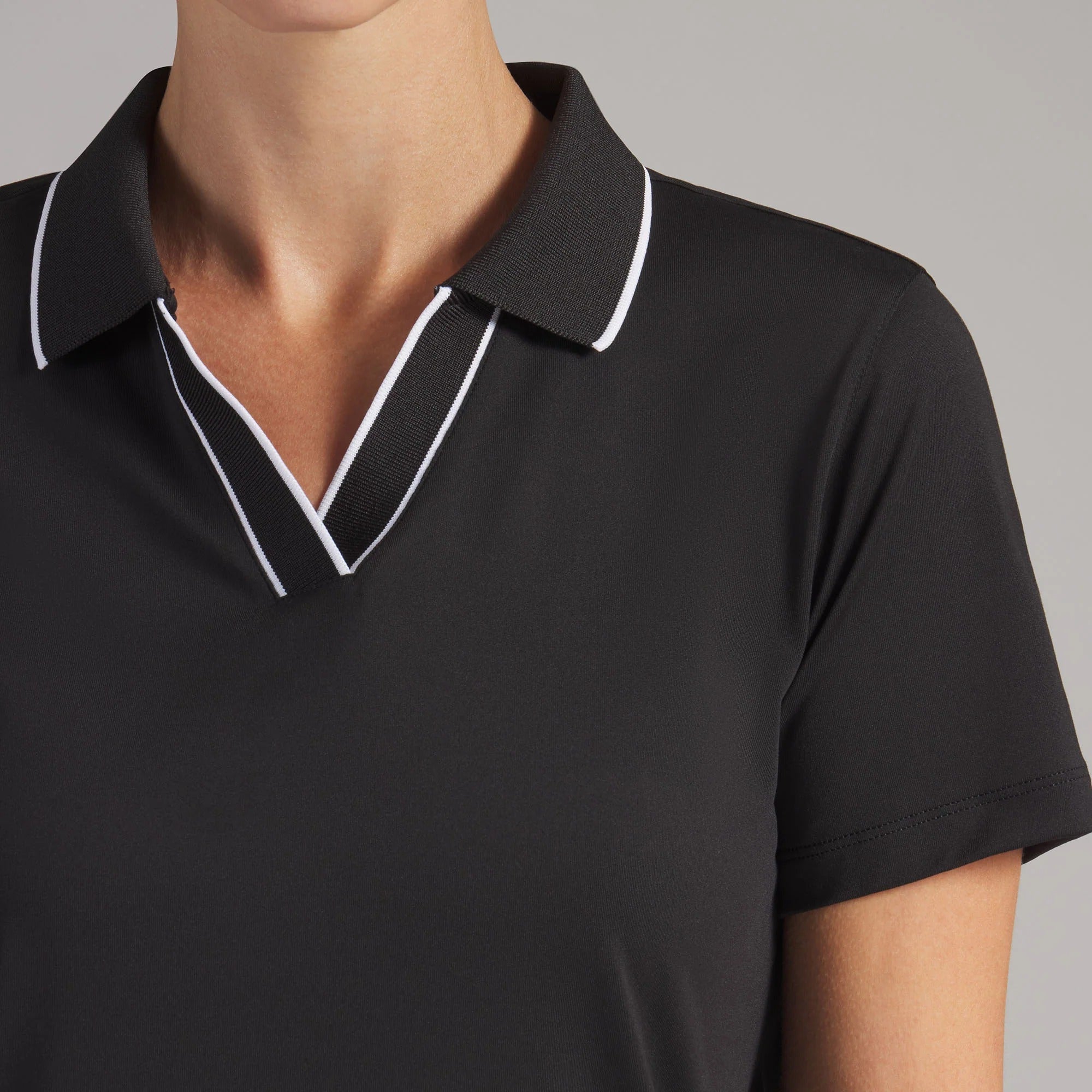 Puma Ladies CLOUDSPUN Essential Short Sleeve Golf Polo - Black