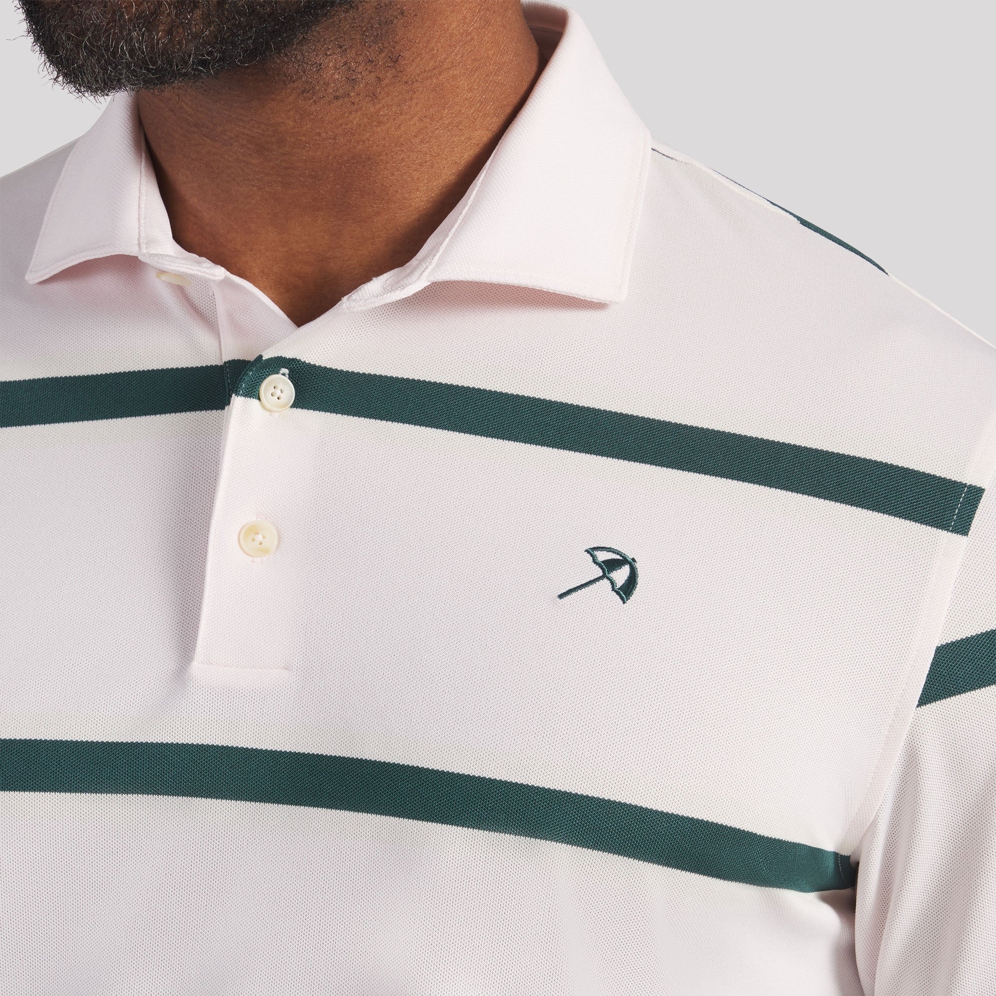 Puma x AP Pique Stripe Golf Polo - Rose