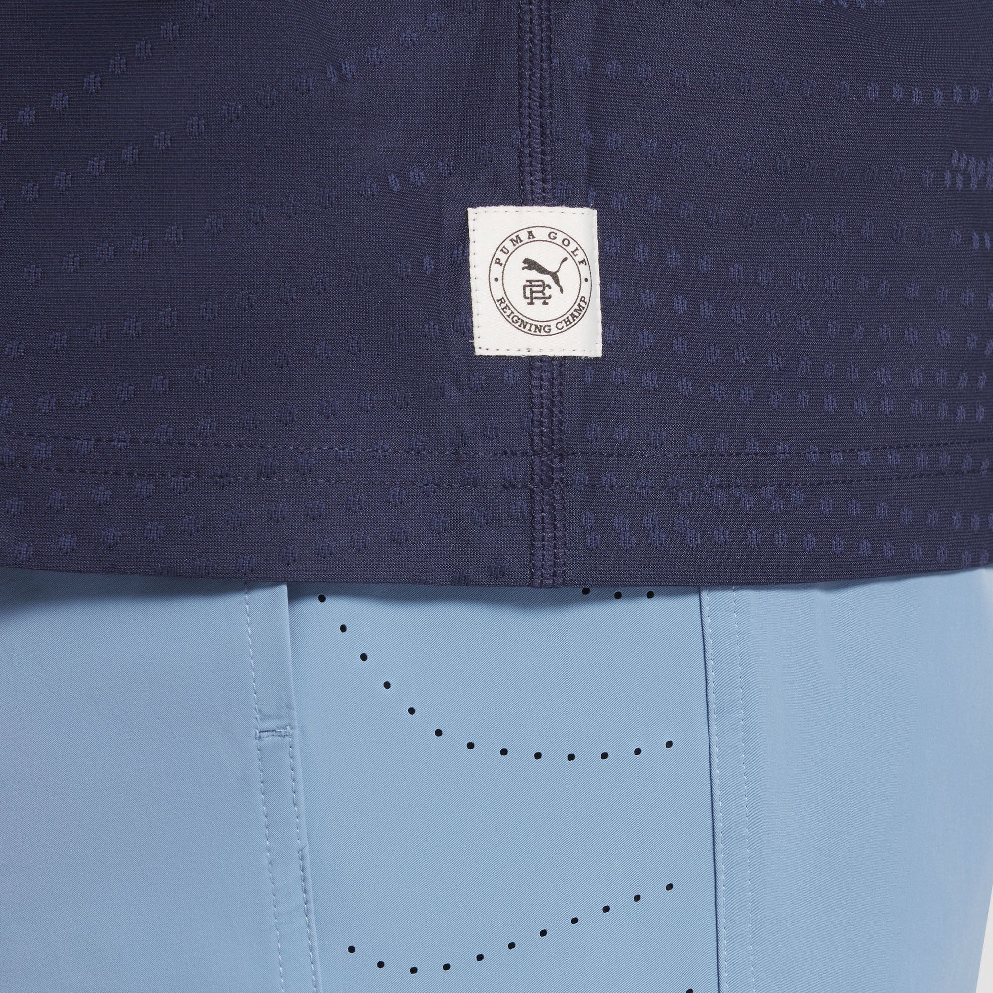 Puma x Reigning Champ Jacquard Golf Polo - Navy