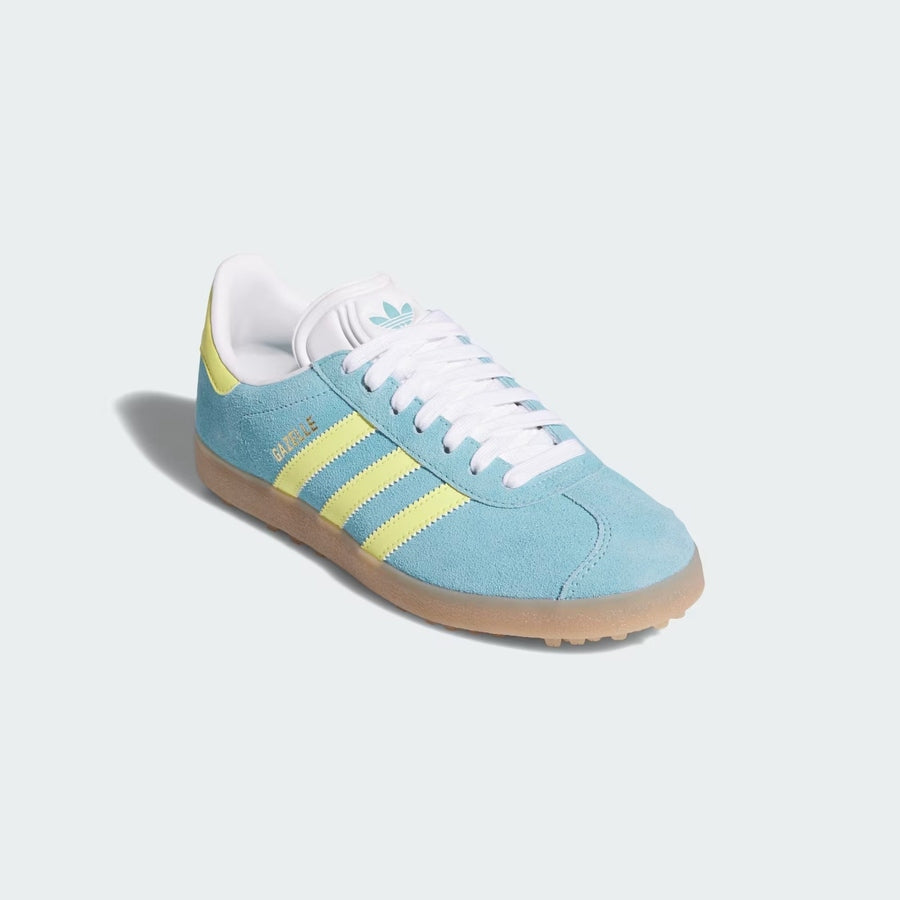 Adidas Ladies Gazelle Spikeless Golf Shoes - Blue/Yellow