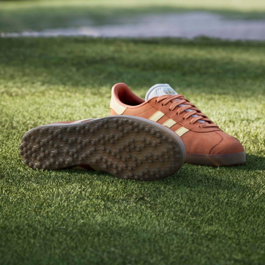 Adidas Gazelle Spikeless Golf Shoes - Orange/White