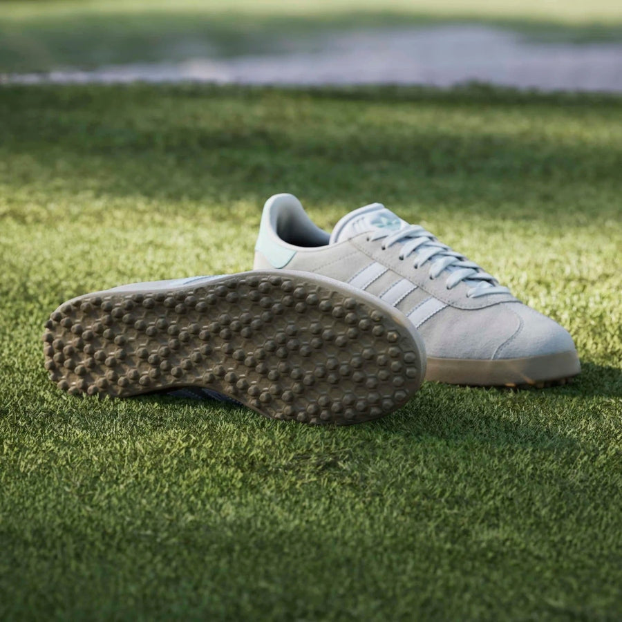 Adidas Ladies Gazelle Spikeless Golf Shoes - Beige/Mint