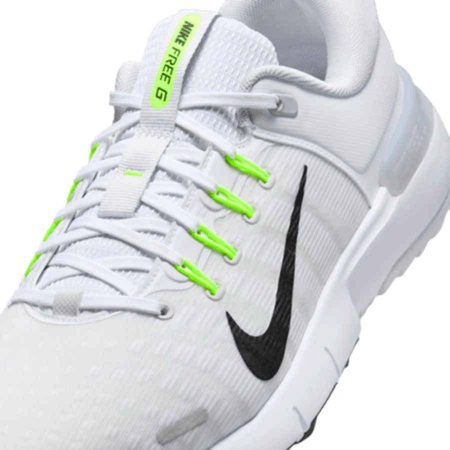 Nike Free Golf NN Spikeless Golf Shoes - White/Black