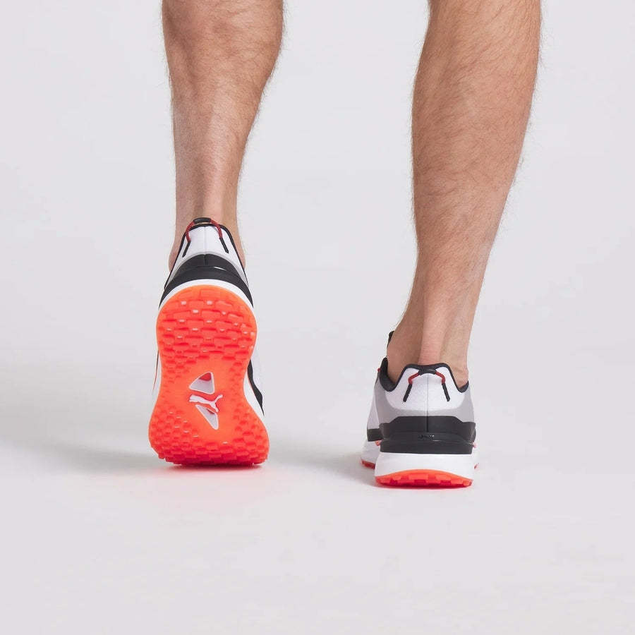 Puma Ignite Elevate 2 Disc Spikeless Golf Shoes - White/Black