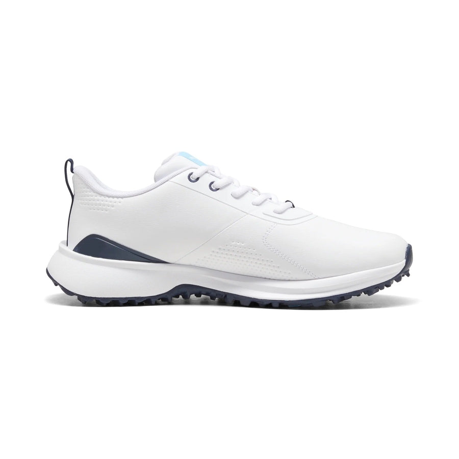 Puma Fusion Grip 6 Evo Spikeless Golf Shoes - White/Silver