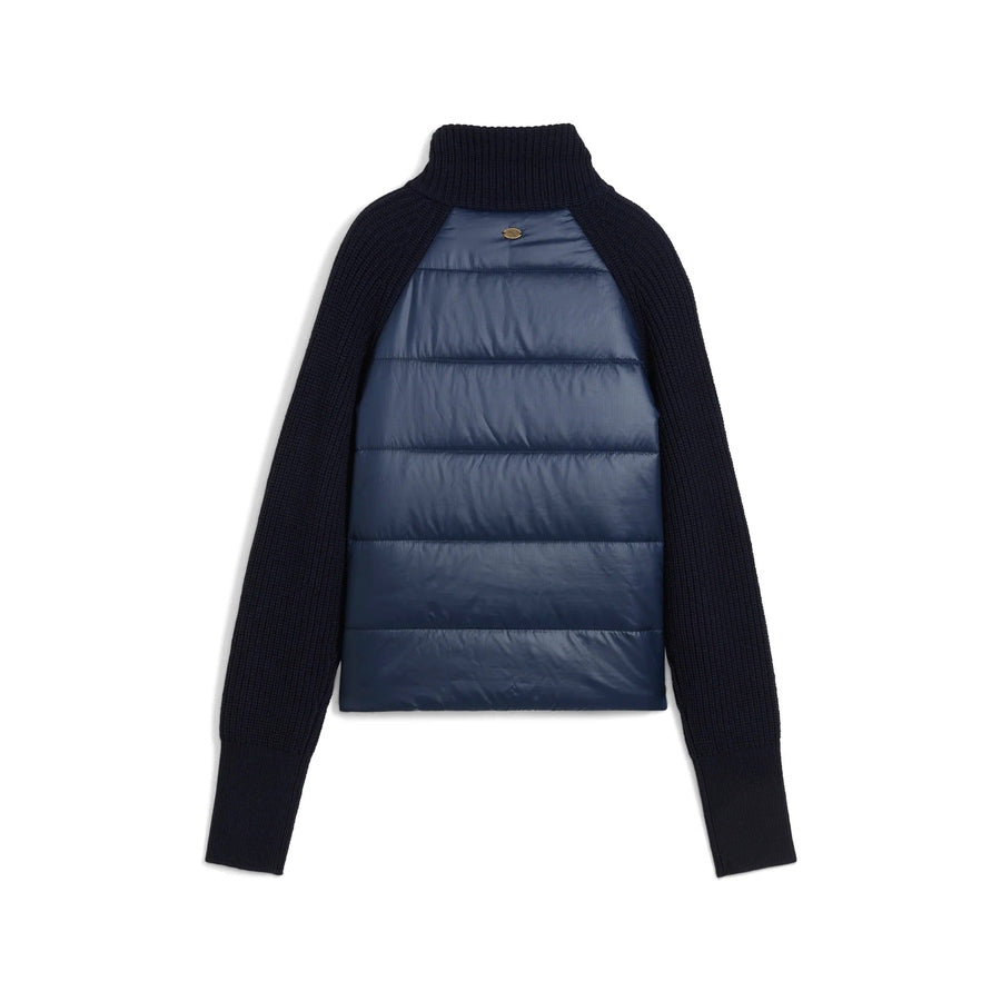 Puma Ladies Hybrid Sweater Golf Jacket - Navy