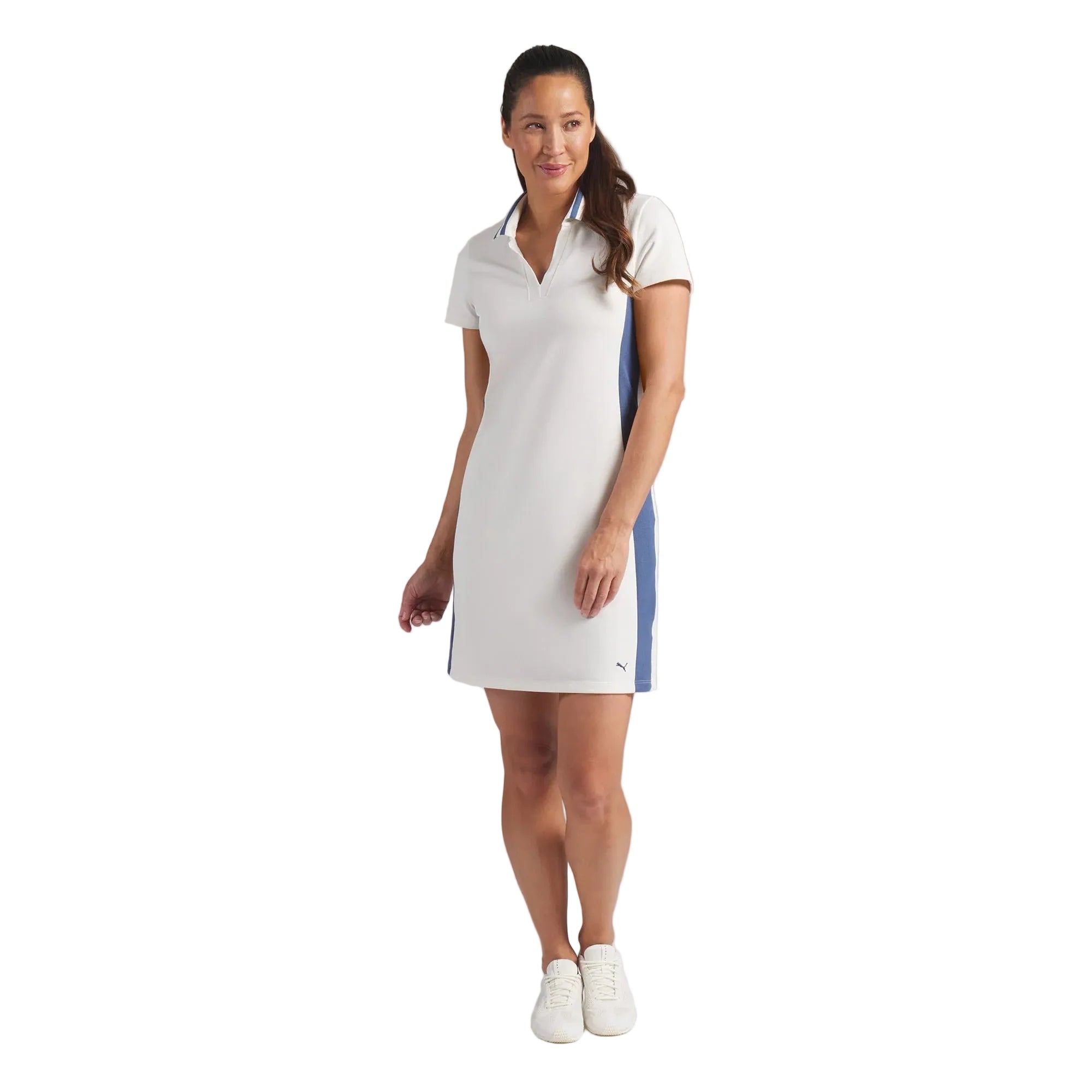 Puma Ladies Pique Golf Dress - White