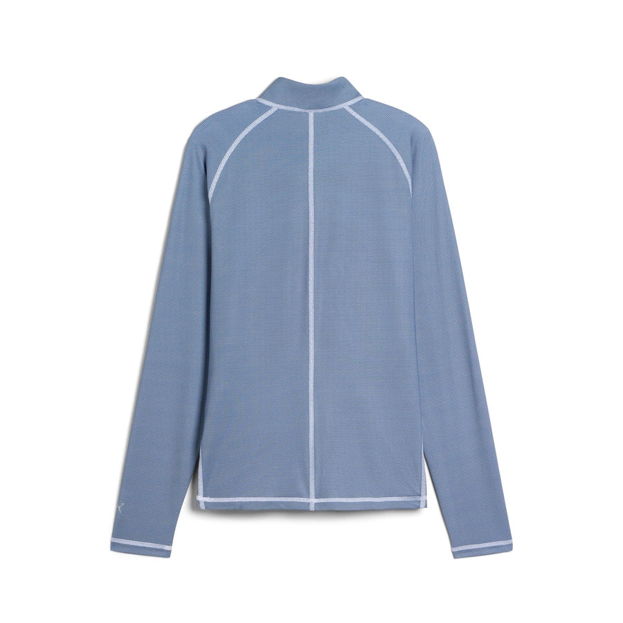 Puma Ladies UV Birdseye 1/4 Zip Golf Jacket - Navy