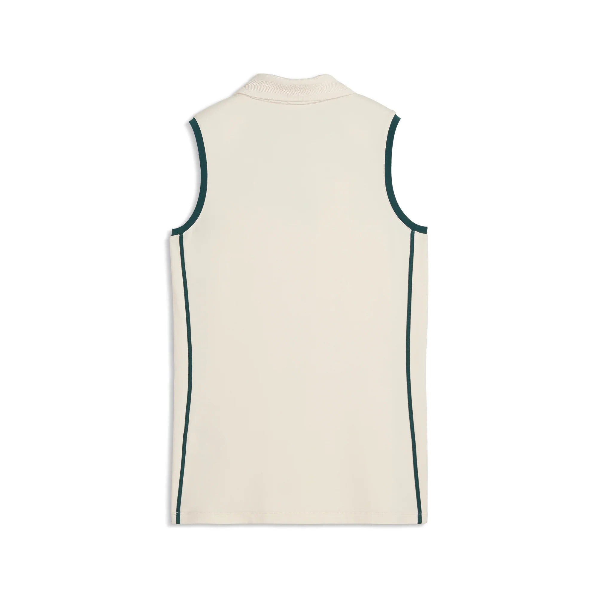 Puma Ladies PUMA x AP Modalon Piped Sleeveless Polo - Off White