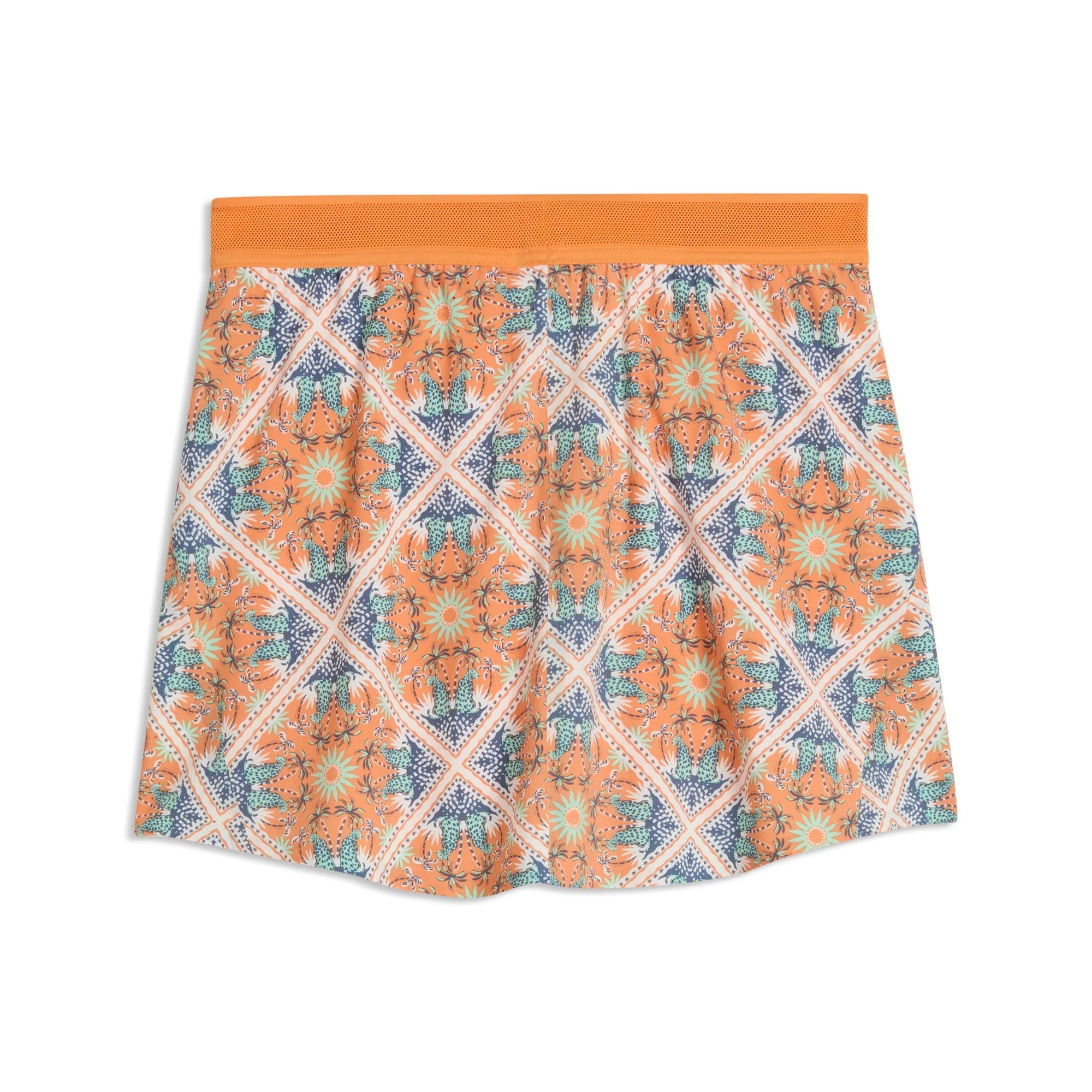 Puma Ladies Lettie Leopard 15.5" Golf Skirt - Orange