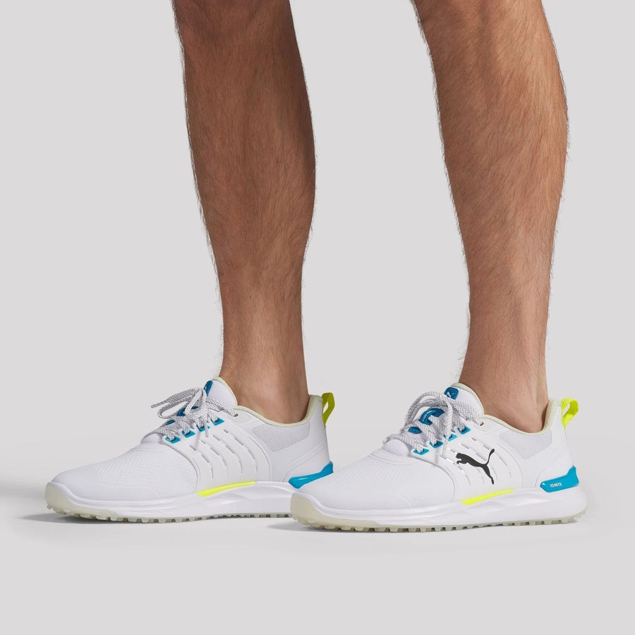 Puma Ignite Elevate 2 Spikeless Golf Shoes - White/Blue