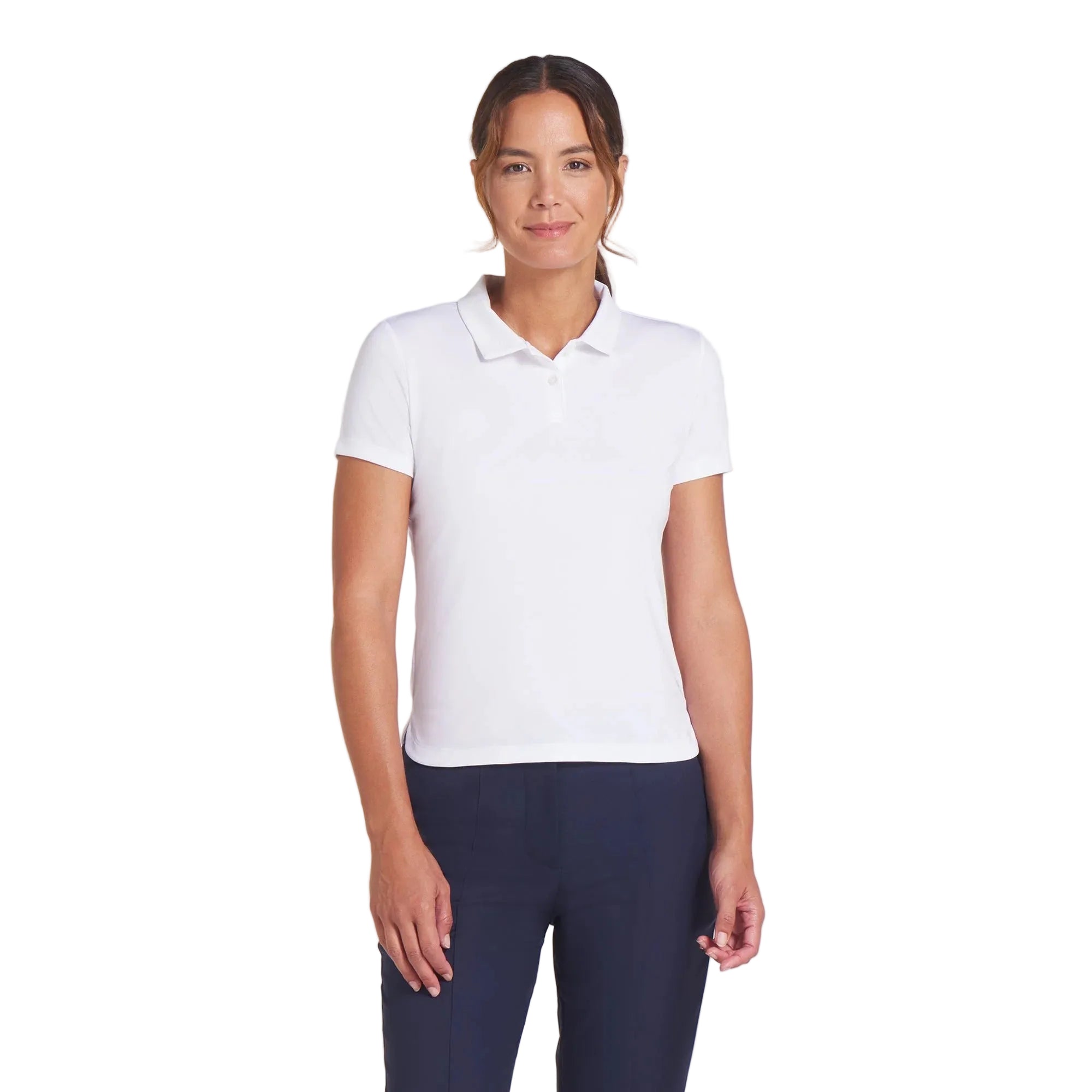 Puma Ladies Pure 2.0 Short Sleeve Polo - White