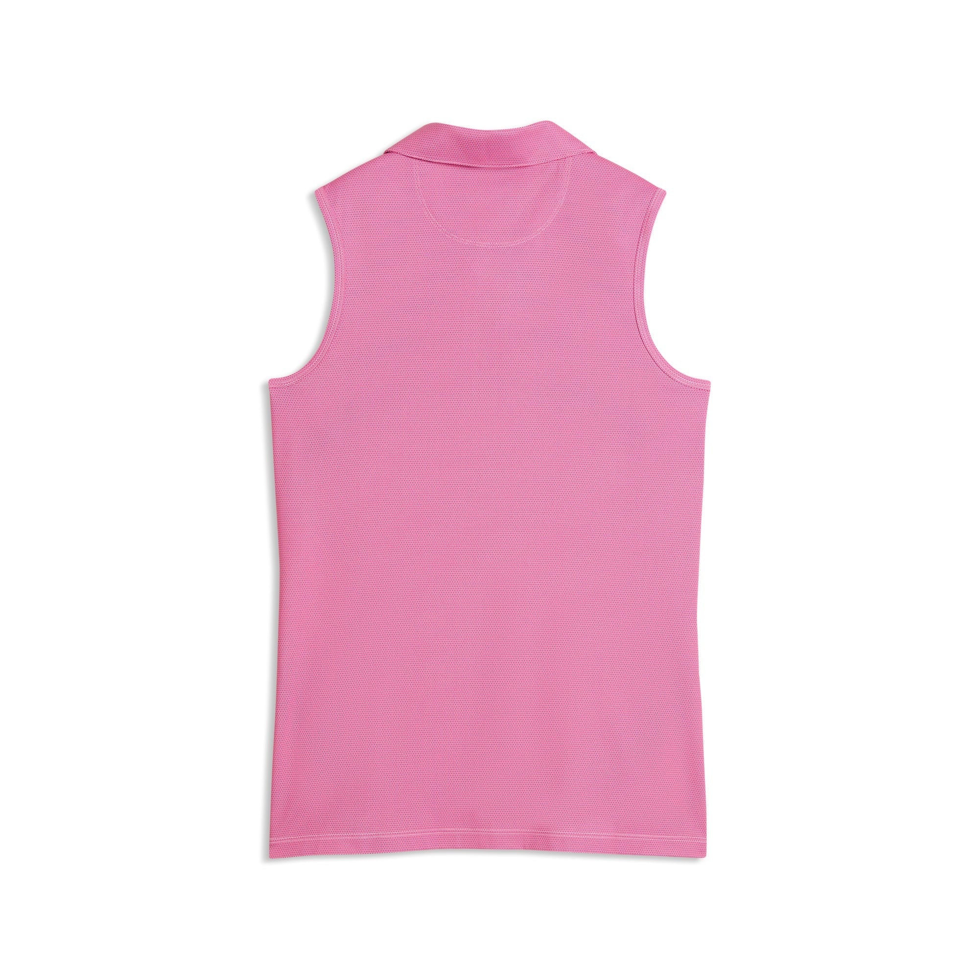 Puma Ladies Birdseye Sleeveless Golf Polo - Pink