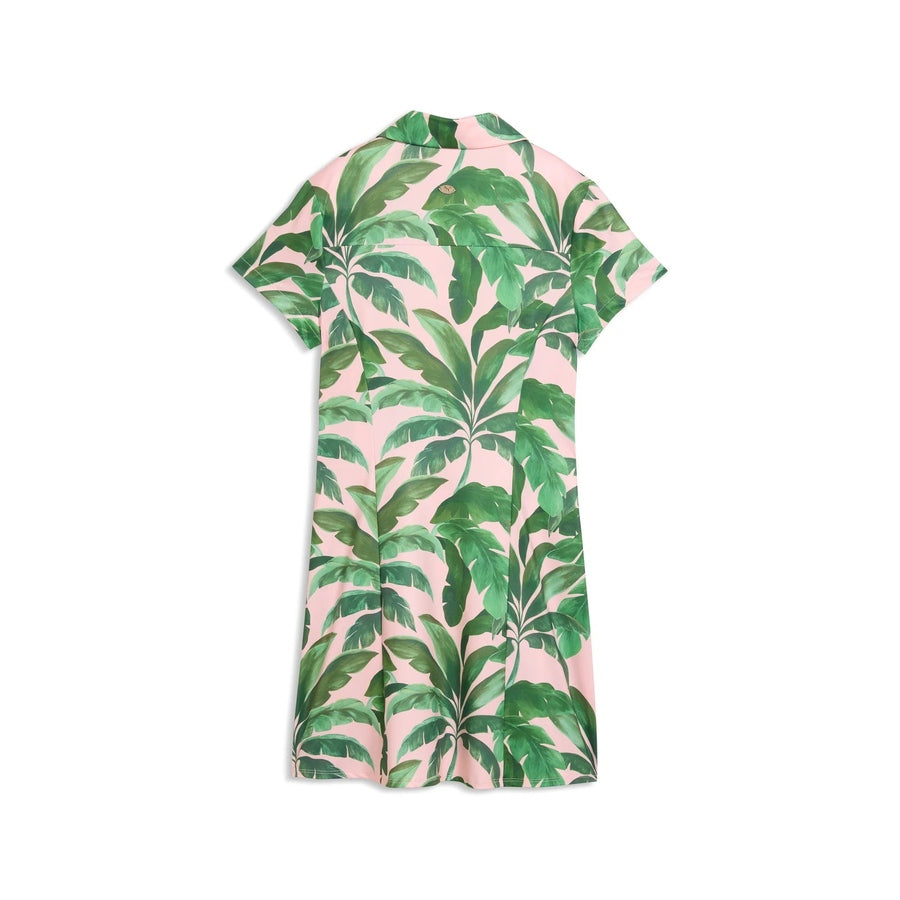 Robe de golf femme Puma X Mumu Palm - rose/vert