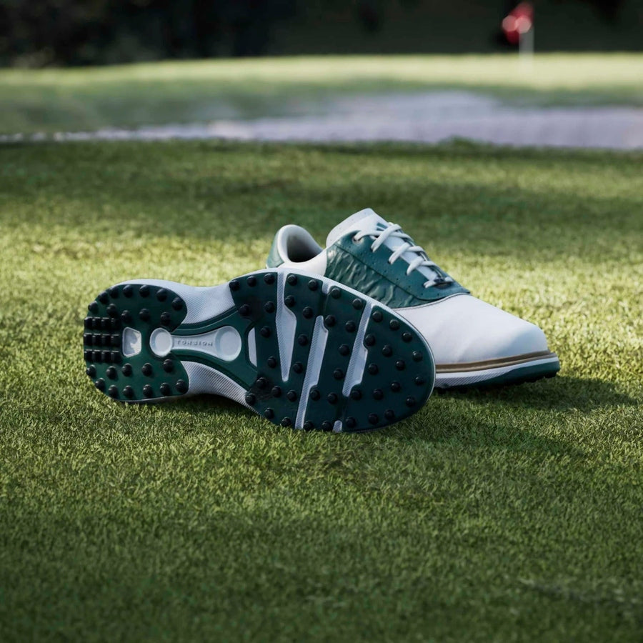 Adidas MC70 Spikeless Golf Shoes - White/Green