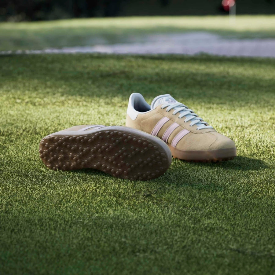 Adidas Ladies Gazelle Spikeless Golf Shoes - Orange/Pink