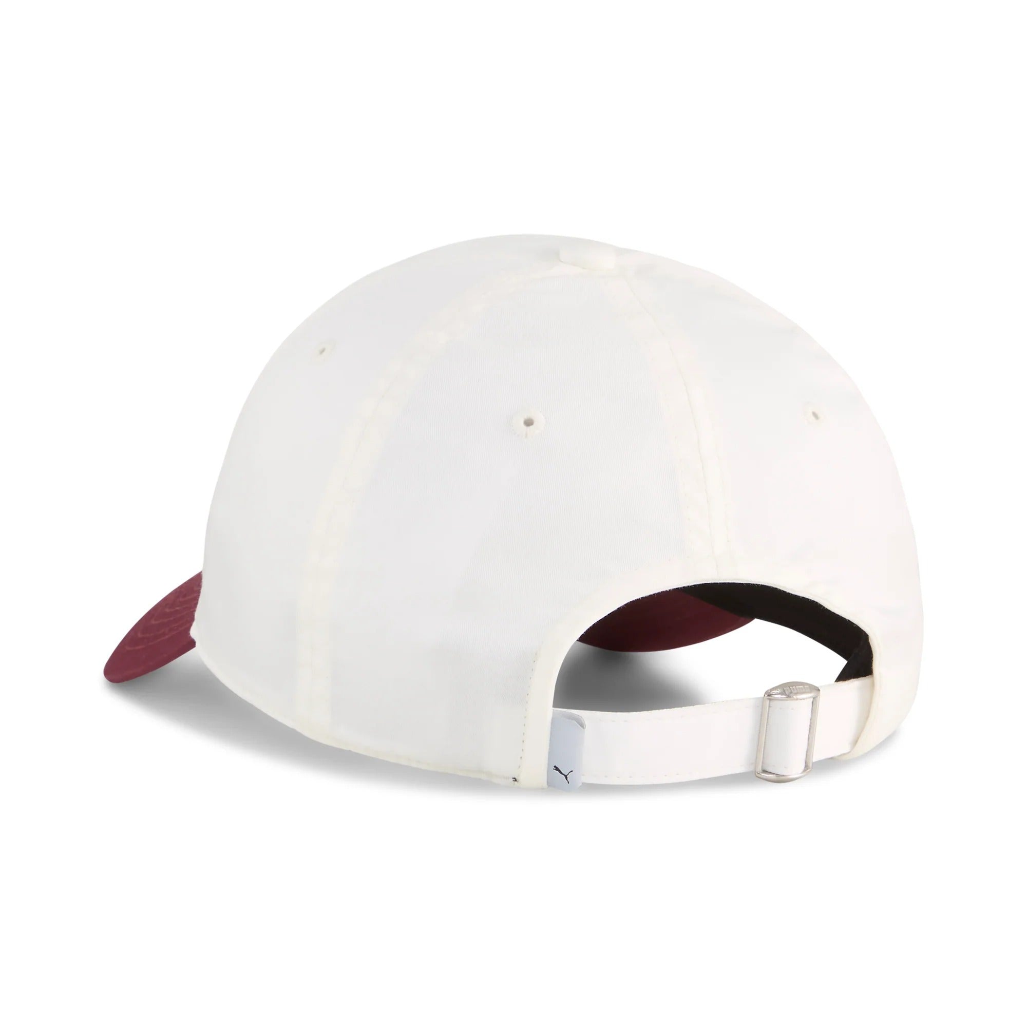 PUMA Shield Unstructured P Golf Cap - White/Ruby