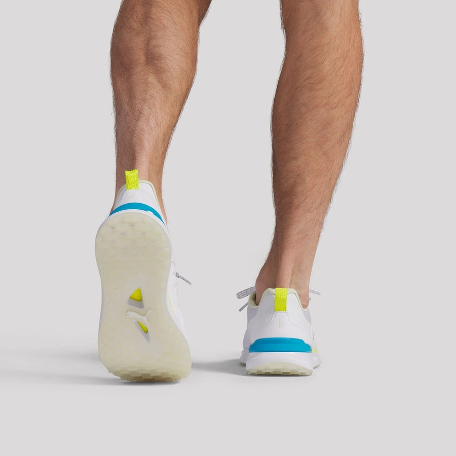 Puma Ignite Elevate 2 Spikeless Golf Shoes - White/Blue