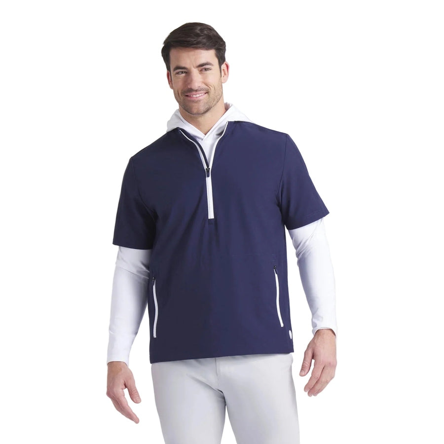Puma Ripguard Short Sleeve Golf Pullover - Navy