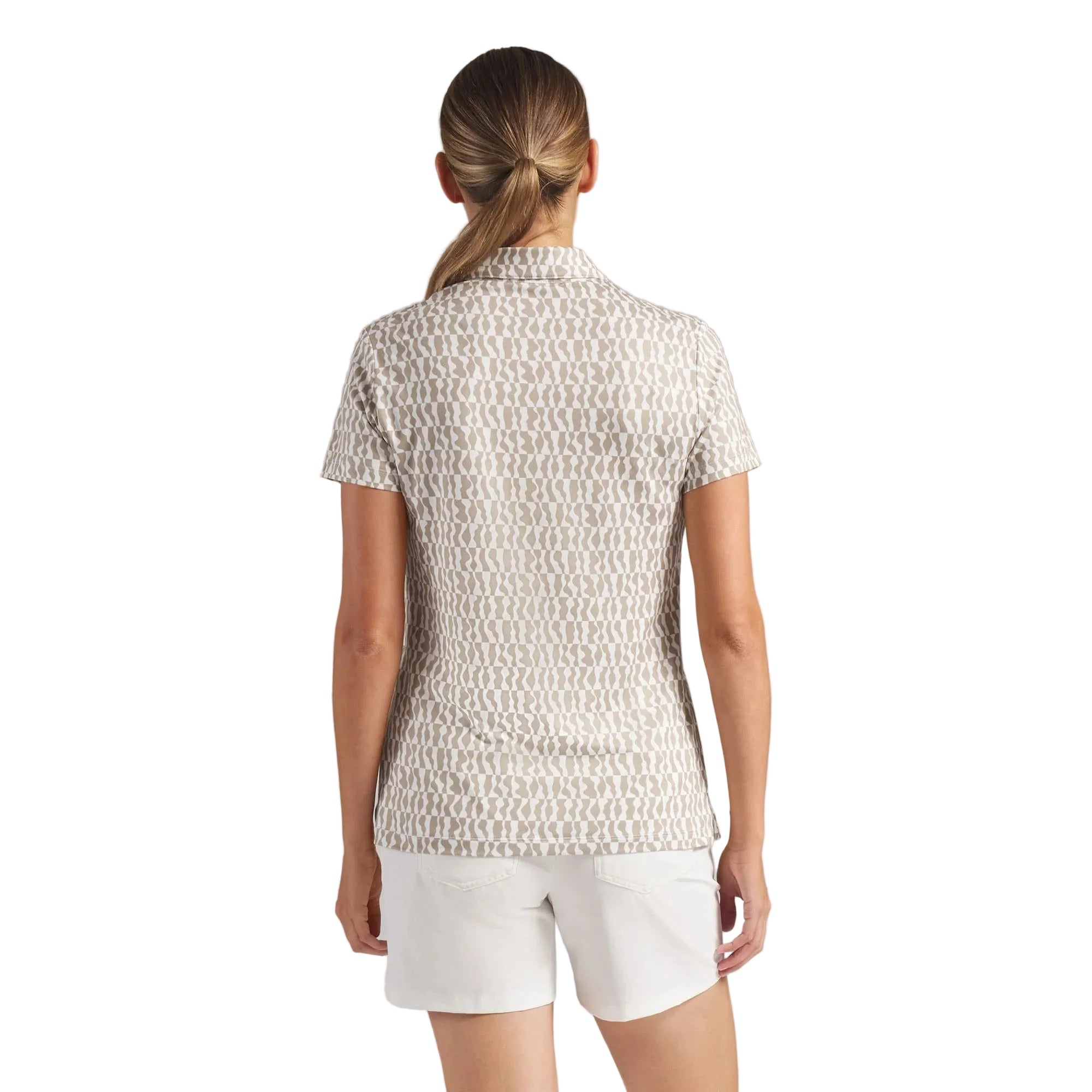 Puma Ladies CLOUDSPUN Wavey Golf Polo - Beige