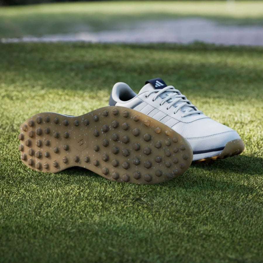 Adidas S2G 26 Leather Spikeless Golf Shoes - White/Navy