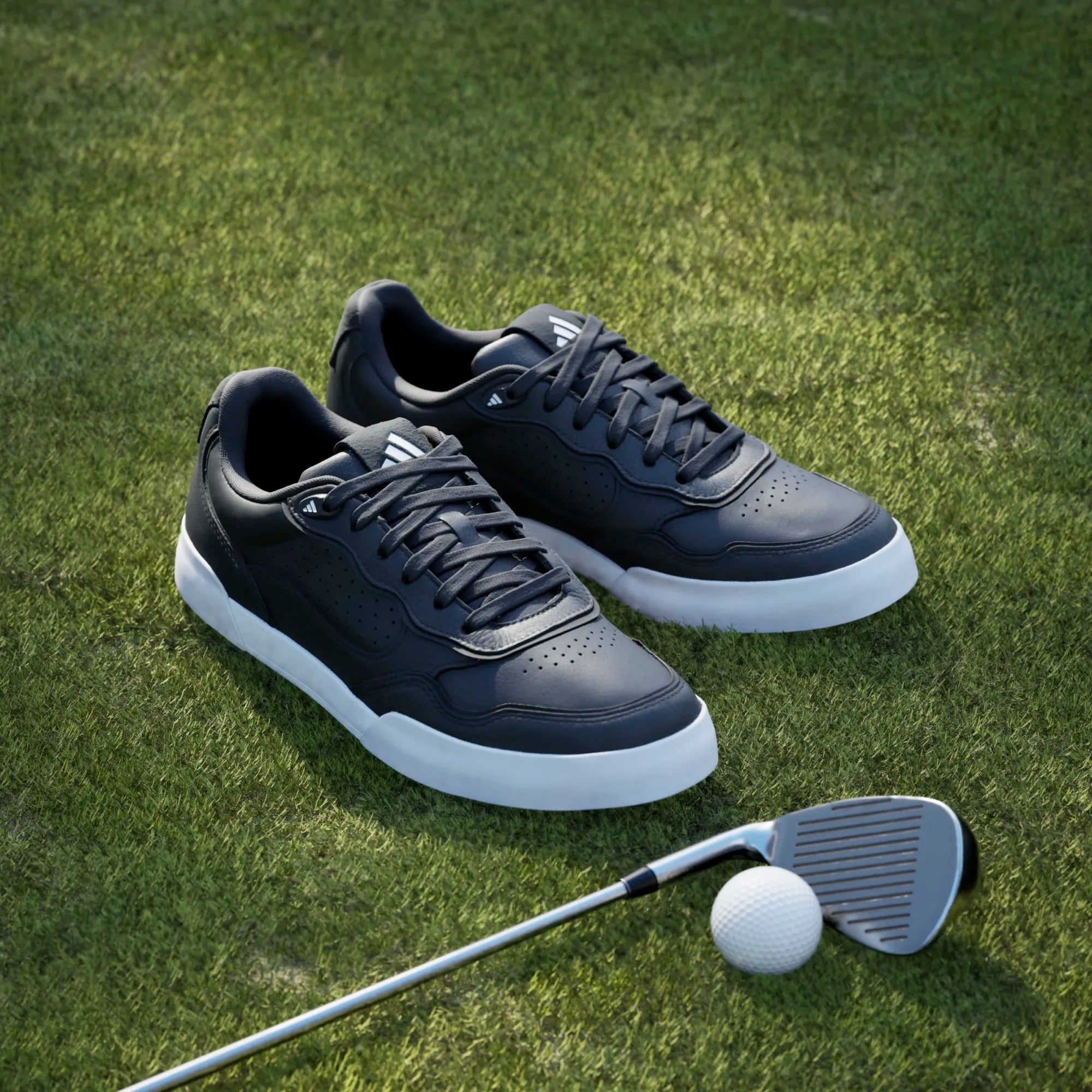 Adidas Retrocross 25 Spikeless Golf Shoes - Black/White