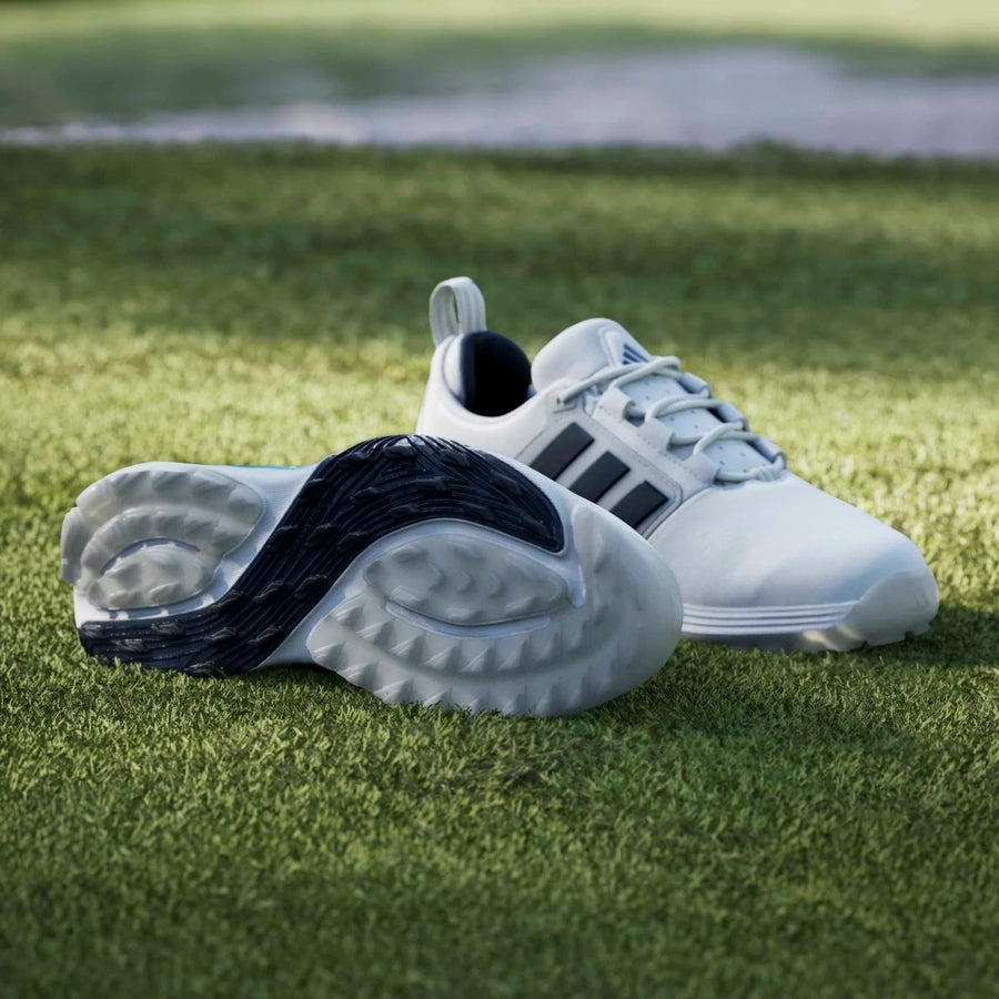 Adidas Adipower 26 Spikeless Golf Shoes - White/Black/Blue