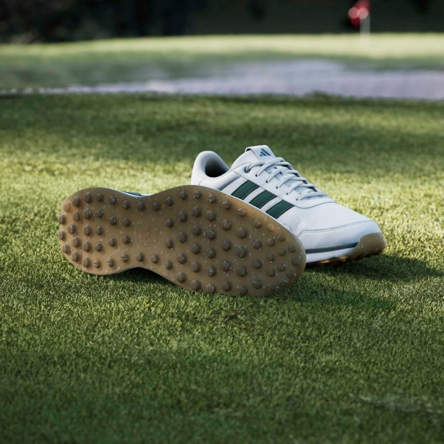 Adidas S2G 26 Leather Spikeless Golf Shoes - White/Green