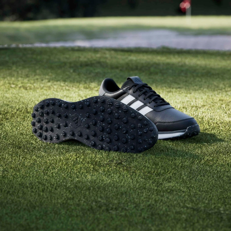 Adidas S2G 26 Leather Spikeless Golf Shoes - Black/White