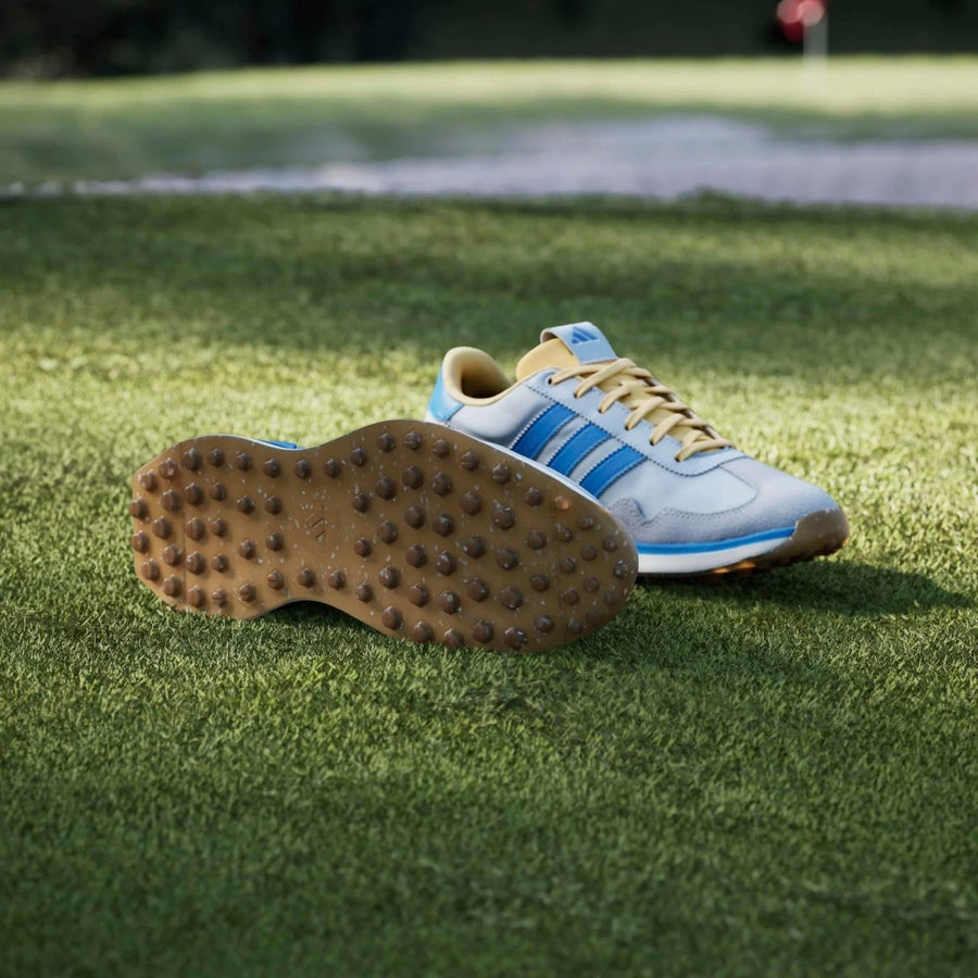 Adidas Ladies S2G 26 Textile Spikeless Golf Shoes - Blue/Grey/Yellow