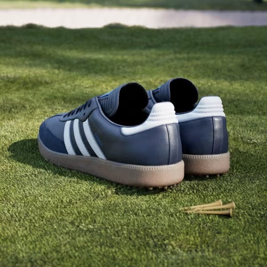 Adidas Samba Spikeless Golf Shoes - Blue/White | Free Shipping Na