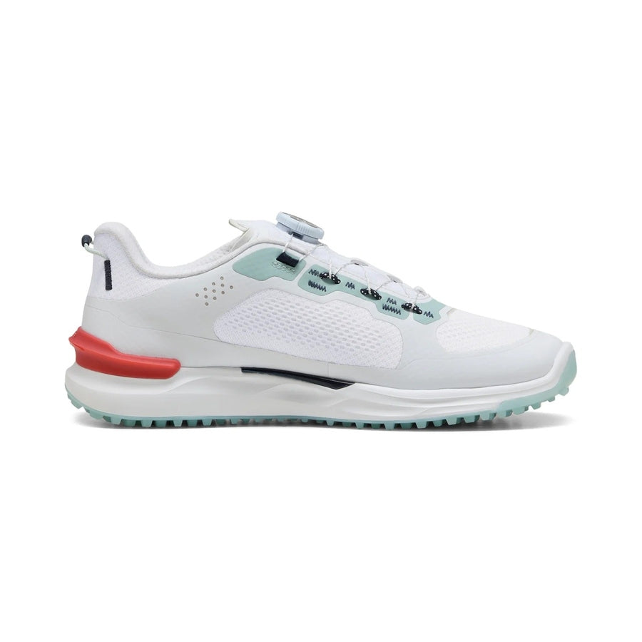 Puma Ignite Elevate 2 Disc Spikeless Golf Shoes - White/Mint