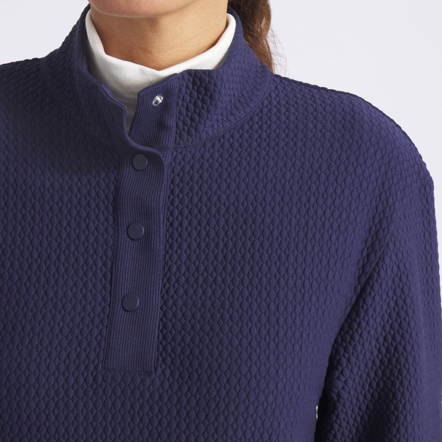 Puma Ladies Boulder 1/2 Snap Pullover - Deep Navy