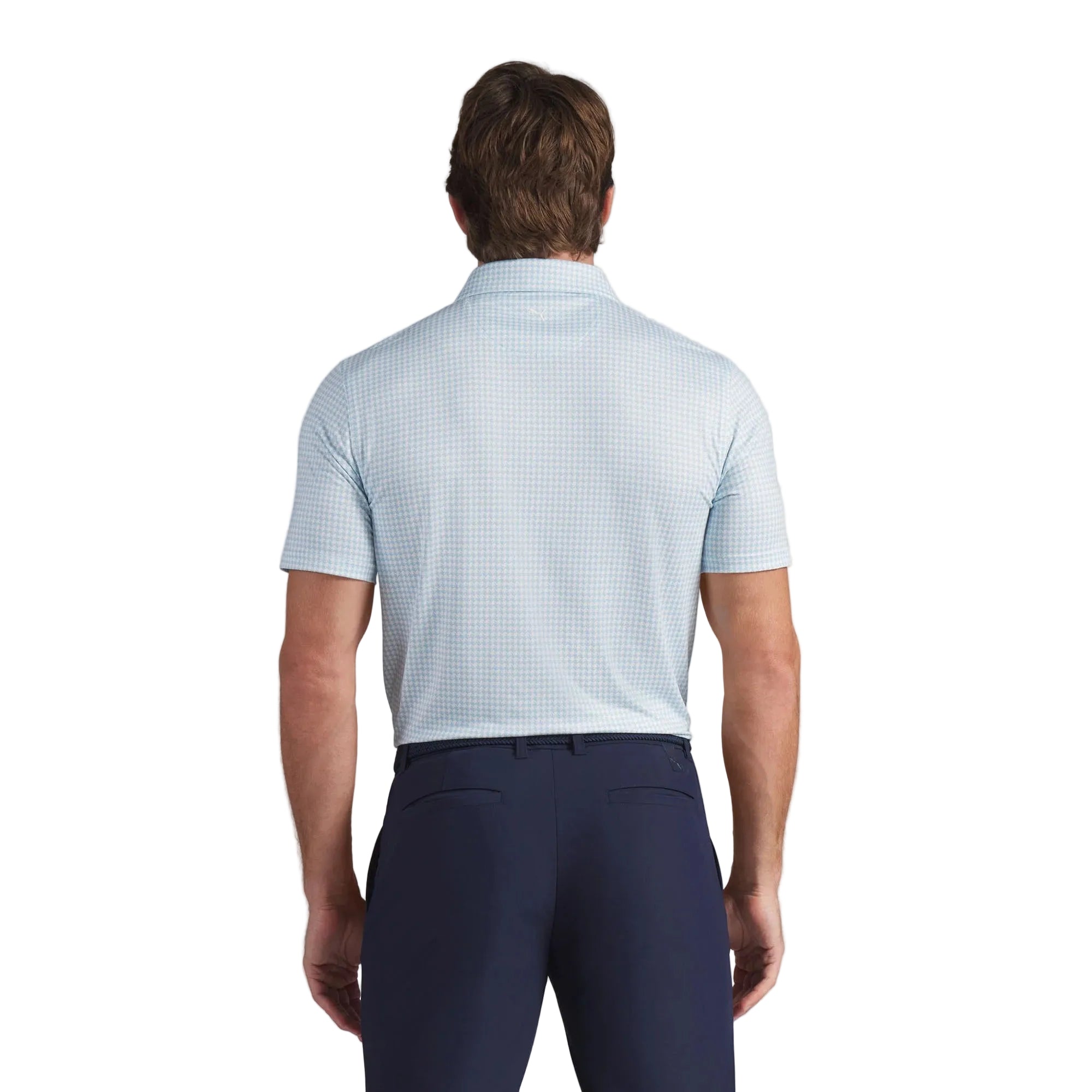 Puma CLOUDSPUN Mono Check BN Golf Polo - Blue