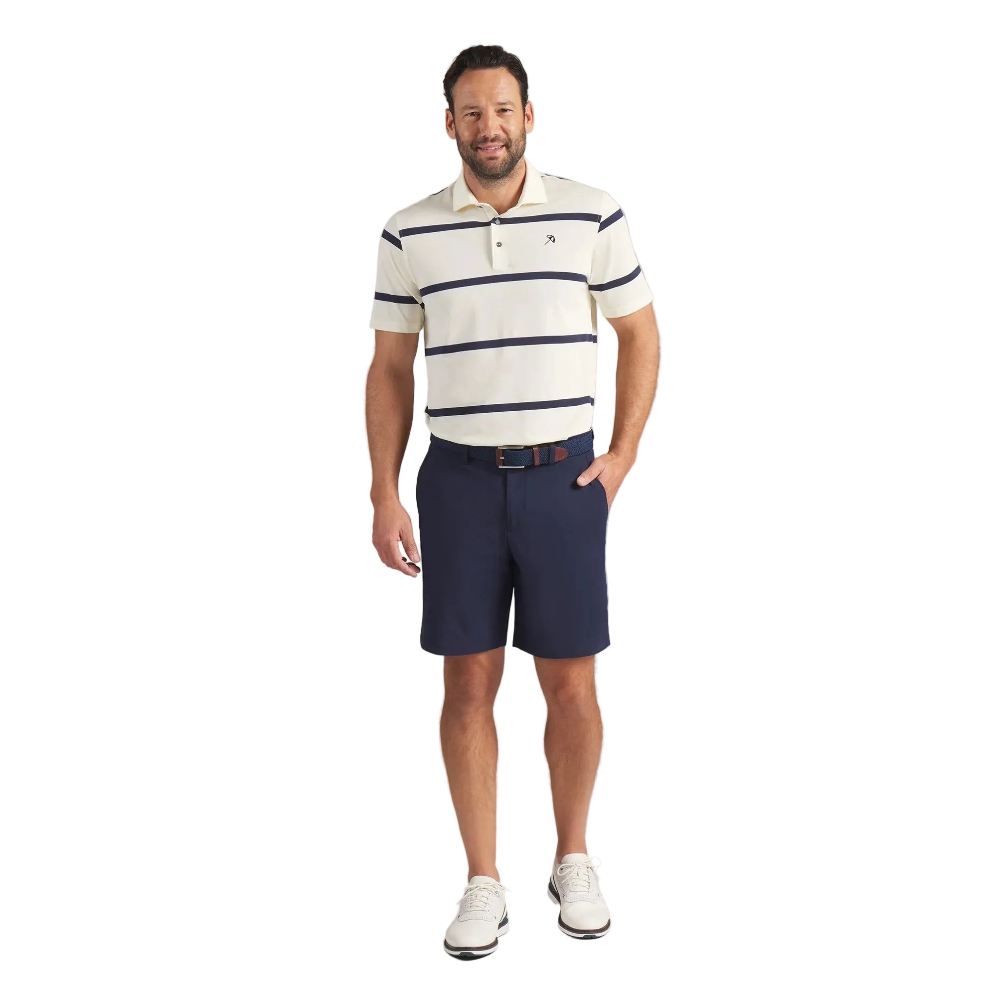 Puma x AP Pique Stripe Golf Polo - Yellow