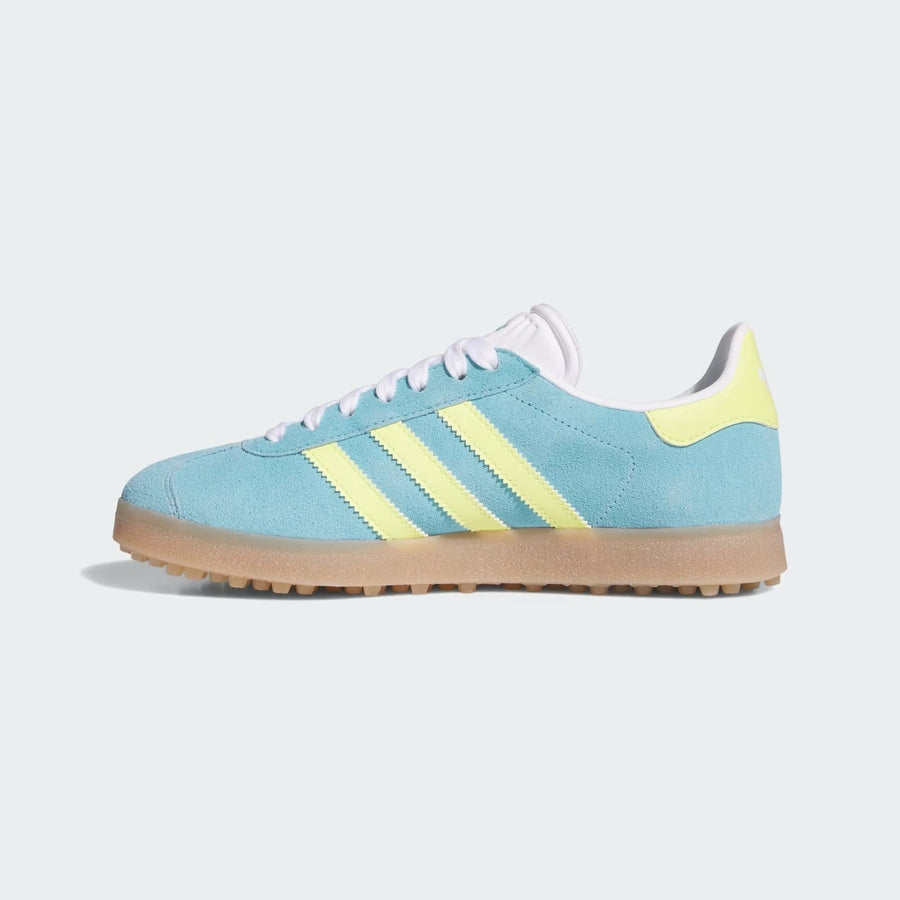 Adidas Ladies Gazelle Spikeless Golf Shoes - Blue/Yellow