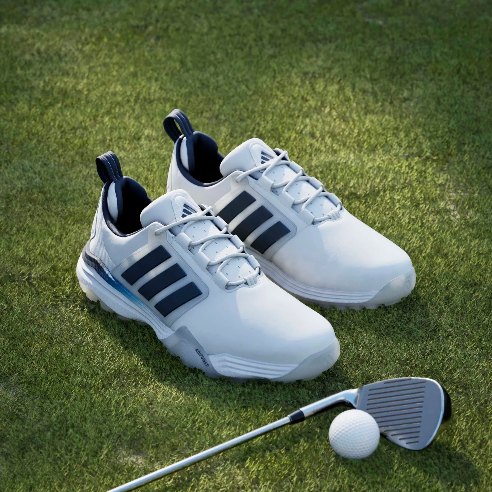 Adidas Adipower 26 Spikeless Golf Shoes - White/Navy
