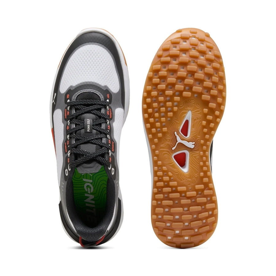 Puma Ignite Elevate X Spikeless Golf Shoes - White/Black